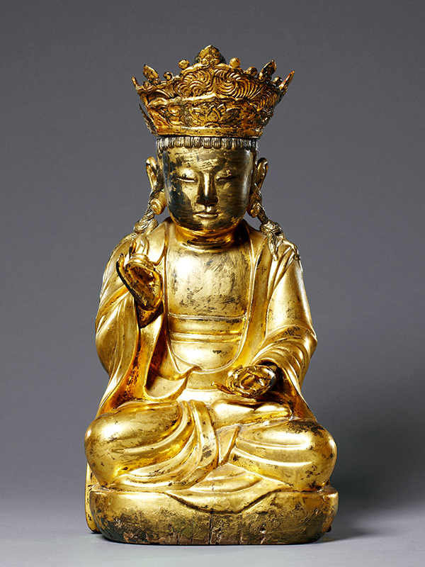 Wooden Seated Bodhisattva